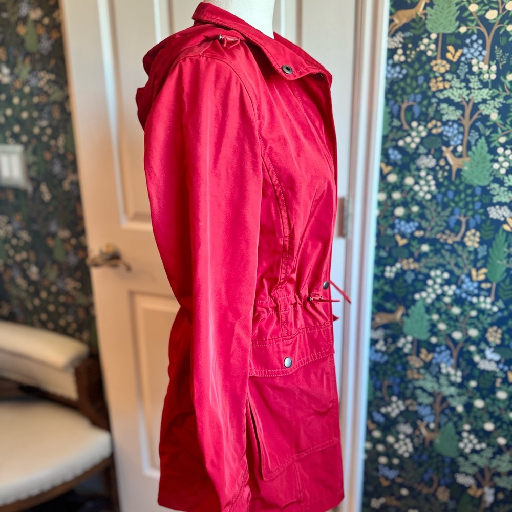 Talbots Waterproof Red Utility Jacket - image 2